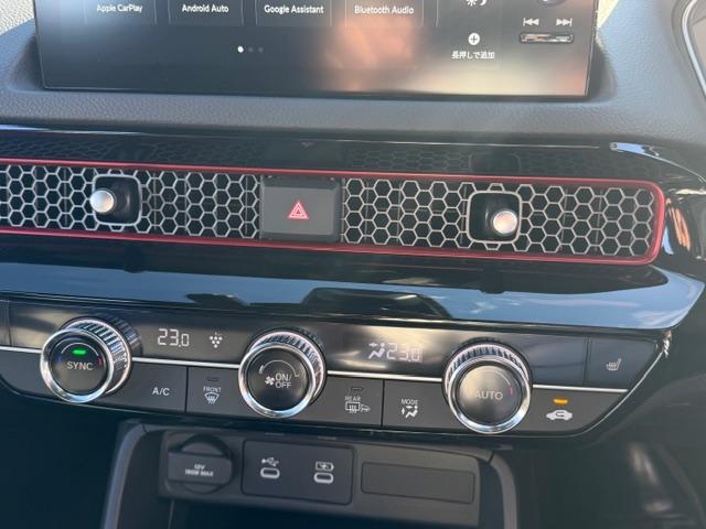 シビック RS 当社デモカー 禁煙車 コネクテッドディスプレー Googleマップ USB接続 Bluetooth接続 AppleCarPlay AndroidAuto フルセグTV フロントドラレコ LEDヘッド(19枚目)