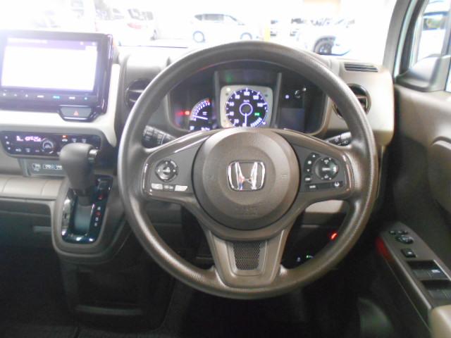 Ｎ－ＷＧＮ Ｌ　禁煙車　当社デモカー　８インチナビ　フルセグＴＶ　Ｂｌｕｅｔｏｏｔｈ接続　ＵＢＳ接続　ｉＰｏｄ　Ｐセンサー　誤発進抑制　ワンオーナー　シートヒータ　バックカメラ　ベンチシート　盗難防止システム　ＡＢＳ（14枚目）