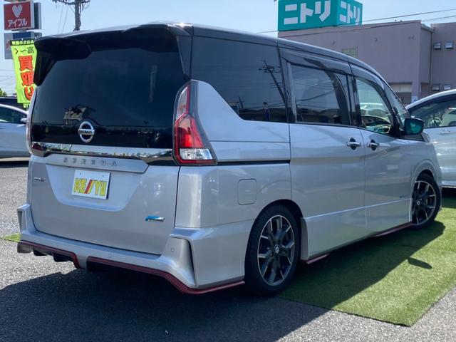 ニスモ プロパイロット エマージェンシーブレーキ 車高調 禁煙 10インチサイバーナビ ハンズフリースライドドア フルセグTV Bluetooth バックカメラ ETC アルパインサブウーファー ツイーター 21年製タイヤ装着専用アルミ シートヒーター(2枚目)