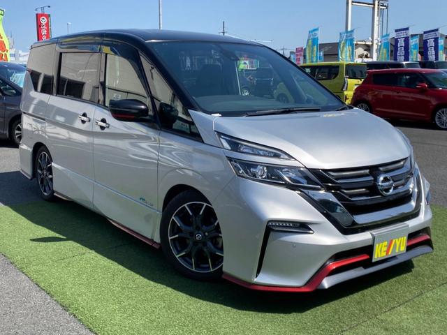 ニスモ プロパイロット エマージェンシーブレーキ 車高調 禁煙 10インチサイバーナビ ハンズフリースライドドア フルセグTV Bluetooth バックカメラ ETC アルパインサブウーファー ツイーター 21年製タイヤ装着専用アルミ シートヒーター(5枚目)