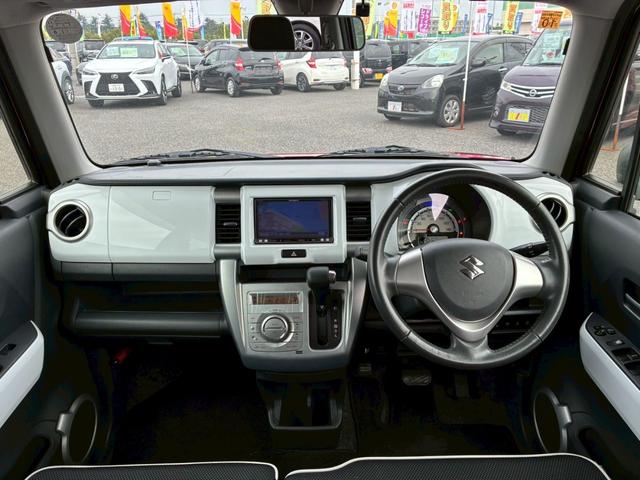 ハスラー Ｘターボ【禁煙】　衝突被害軽減　社外ナビ　ＣＤ録音　ＤＶＤ再生　フルセグＴＶ　Ｂｌｕｅｔｏｏｔｈ　ＥＴＣ　ＨＩＤライト　フォグランプ　スマートキー　プッシュスタート　シートヒーター　純正アルミ　２３年製ダンロップタイヤ（4枚目）