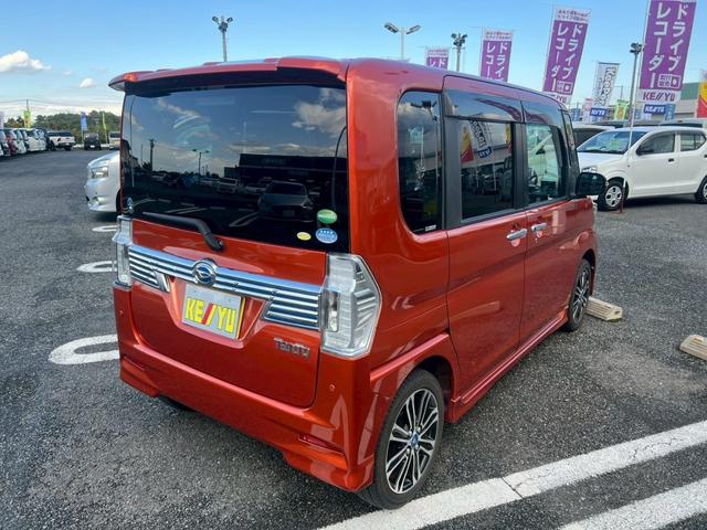 タント カスタムＲＳ　トップエディションＳＡＩＩ【ターボ】【禁煙】　衝突被害軽減　車線逸脱警告　純正８型ナビ　ＣＤ／ＤＶＤ再生　フルセグＴＶ　Ｂｌｕｅｔｏｏｔｈ　バックカメラ　ＬＥＤライト　ＥＴＣ　両側電動スライド　アイドリングストップ　ハーフレザーシート　純正アルミ（13枚目）