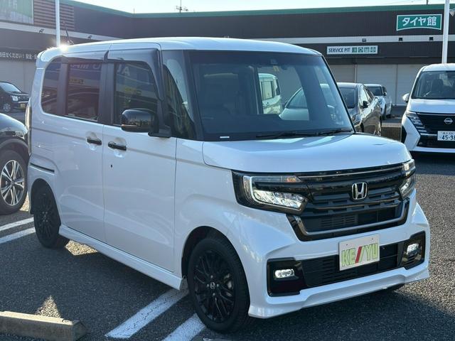 Ｎ－ＢＯＸカスタム Ｌターボ　スタイル＋ブラック　禁煙　両側電動スライドドア　ホンダセンシング　車線逸脱警告　純正８型地デジナビ　バックカメラ　Ｂｌｕｅｔｏｏｔｈ　ＵＳＢ　ＬＥＤオートライト　追従クルコン　半革シート　シートヒーター　パドルシフト　純正アルミ　スペアキー　保証書（11枚目）