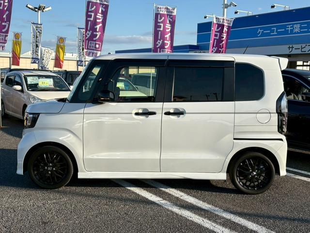 Ｎ－ＢＯＸカスタム Ｌターボ　スタイル＋ブラック　禁煙　両側電動スライドドア　ホンダセンシング　車線逸脱警告　純正８型地デジナビ　バックカメラ　Ｂｌｕｅｔｏｏｔｈ　ＵＳＢ　ＬＥＤオートライト　追従クルコン　半革シート　シートヒーター　パドルシフト　純正アルミ　スペアキー　保証書（15枚目）