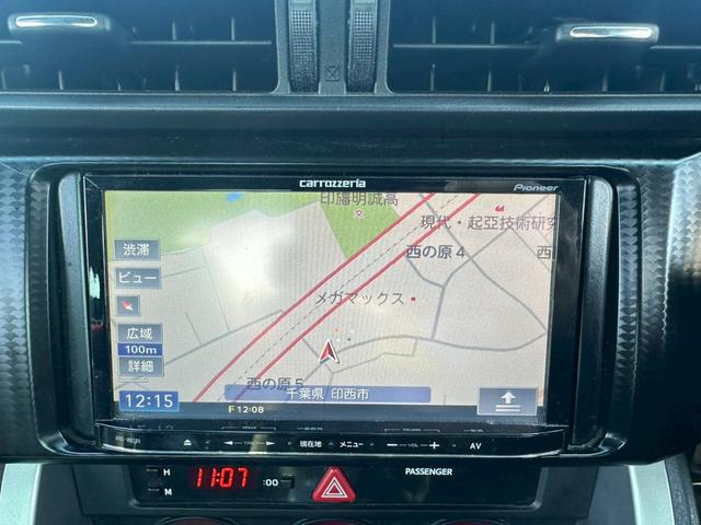 86 GT【下取直販】【禁煙】 社外ナビ CD/DVD再生 フルセグTV Bluetooth HIDライト フォグランプ スマートキー プッシュスタート ETC 電動格納ミラー 純正アルミ 24年製LE MANV+ パドルシフト(18枚目)