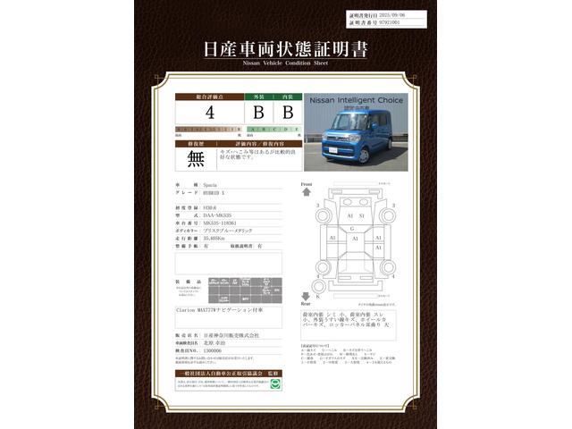 車両状態評価書