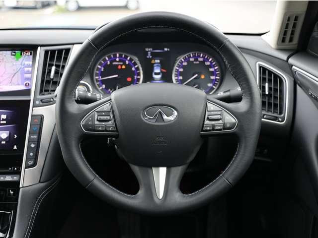 スカイライン 2.0 200GT-t タイプP 黒色本革電動シート/衝突被害軽減ブレーキ/ 衝突軽減装置 HDDナビ ドラレコ LED Bカメラ スマートキー 黒革シート 盗難防止 オートクルーズコントロール ETC レーンキープアシスト ナビTV ABS アルミホイール キーレス ワンセグ(8枚目)