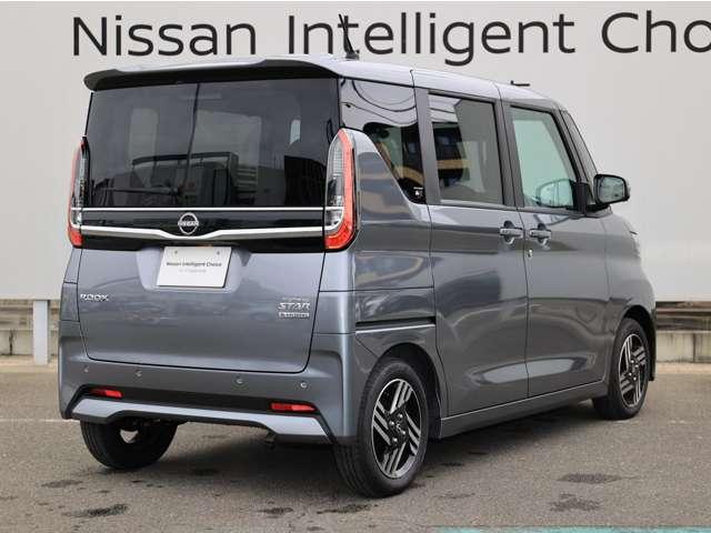 ルークス ６６０　ハイウェイスターＸ　当社社用車ＵＰ／後席モニター／アラウンドビュ　アイスト　衝突被害軽減ブレ－キ　マルチビューカメラ　車線逸脱警報装置　ＬＥＤ　スマートキー　パワーウィンドウ　ワンオーナー　カーテンエアバック　ドライブレコーダー　ナビＴＶ　バックカメラ　記録簿（2枚目）