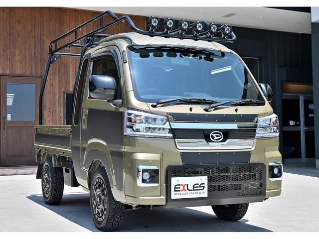 ジャンボエクストラ HARD CARGOキャリア+ガード+LEDライト6発・スペアタイヤキャリアー・マッドフラップ・スキッドグリル装着 新品8インチメモリーナビ+ETC+バックカメラ+ドラレコ付 MLJ14インチAW(42枚目)
