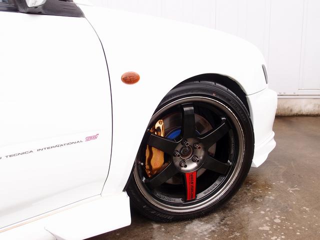 インプレッサ WRX STi エンドレス車高調 RAYSボルクレーシングTE3718AW SD地デジナビ フルエアロ ARAIウイング ECUセッテシング Defi追加メーターX4 バックカメラ RACRO Tベルト交換済 ETC(53枚目)
