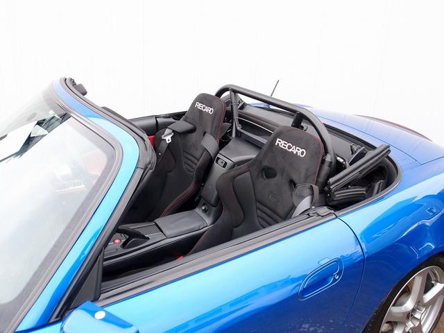 S2000 ベースグレード ASM車両 ASMエアロ ASMマフラー ASMカーボンボンネット ASMXRECAROシート アラゴスタ車高調 モデリスタ17AW 幌張替 過去整備記録簿19枚 無限ロールバー 無限エアクリBOX(15枚目)