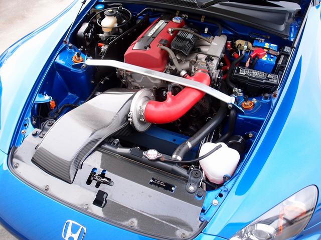 S2000 ベースグレード ASM車両 ASMエアロ ASMマフラー ASMカーボンボンネット ASMXRECAROシート アラゴスタ車高調 モデリスタ17AW 幌張替 過去整備記録簿19枚 無限ロールバー 無限エアクリBOX(55枚目)