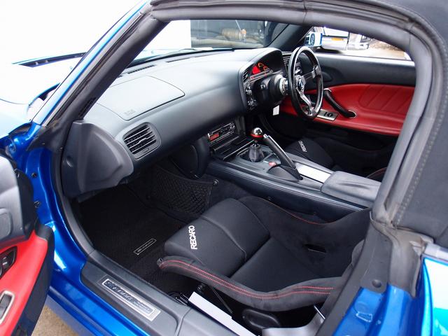 S2000 ベースグレード ASM車両 ASMエアロ ASMマフラー ASMカーボンボンネット ASMXRECAROシート アラゴスタ車高調 モデリスタ17AW 幌張替 過去整備記録簿19枚 無限ロールバー 無限エアクリBOX(66枚目)