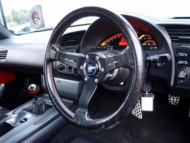 S2000 ベースグレード ASM車両 ASMエアロ ASMマフラー ASMカーボンボンネット ASMXRECAROシート アラゴスタ車高調 モデリスタ17AW 幌張替 過去整備記録簿19枚 無限ロールバー 無限エアクリBOX(79枚目)