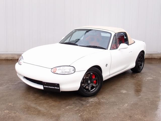 ロードスター Ｓ　スノーフレークホワイトパールマイカ全塗装　ＴＥＩＮ車高調　ＲＡＹＳ製ＴＥ３７ＳＯＮＩＣ１５ＡＷ　幌張替　ヘッドライト新品　ＢＲＩＤＥシート二脚マキシムエキマニ　ＮＤ用ブレンボ　ＴＥＩＮＥＤＦＣ　ＥＴＣ（23枚目）