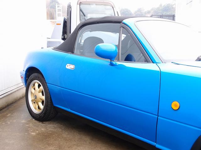 ユーノスロードスター ノーマルベース　ＲＳファクトリーサス　純正１４ＡＷタイヤ７分山　ＥＴＣ　幌張替済　フジツボエキマニ　ＭＯＭＯステアリング　ロールバー　石井自動車サイドバー　ＮＧＫプラグコード　シフトノブ　サイドブレーキ　整備記録簿（10枚目）