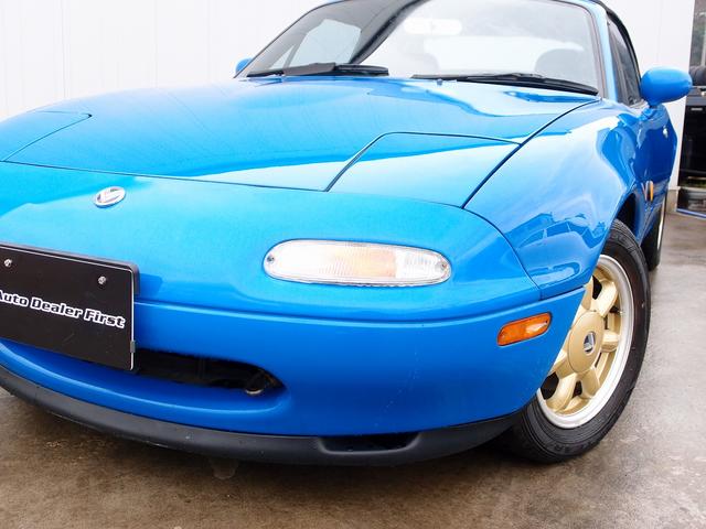 ユーノスロードスター ノーマルベース　ＲＳファクトリーサス　純正１４ＡＷタイヤ７分山　ＥＴＣ　幌張替済　フジツボエキマニ　ＭＯＭＯステアリング　ロールバー　石井自動車サイドバー　ＮＧＫプラグコード　シフトノブ　サイドブレーキ　整備記録簿（37枚目）