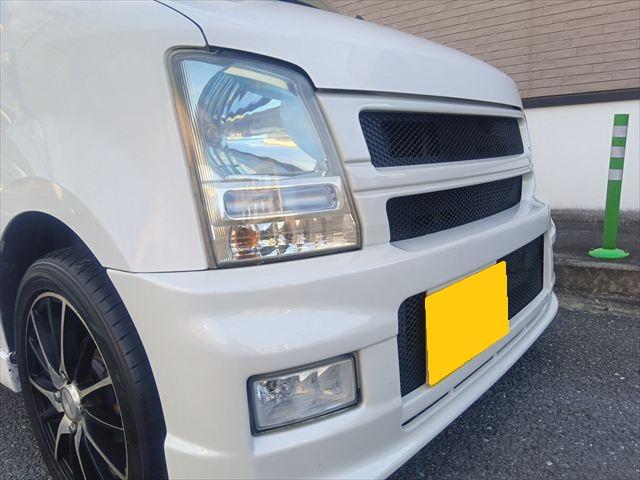 ワゴンＲ ＦＸ　マニュアル／４ＷＤ／ＳＵＺＵＫＩスポーツフルエアロ／キーレス／ＥＴＣ／ナビＴＶ／メッキ電動格納ミラー／フォグ／シートヒーター／アルミペダル／社外シフトノブ／社外アルミ／ドアバイザー／リアフィルム（9枚目）