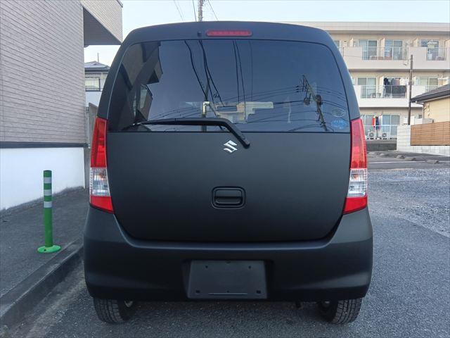 ワゴンR FX マット塗装/マニュアル/社外アルミ/ドアバイザー/リアワイパー/リアフィルム/電動格納ミラー/ABS/ライトレベライザー/PWスイッチ新品交換/新品ハンドルカバー(6枚目)