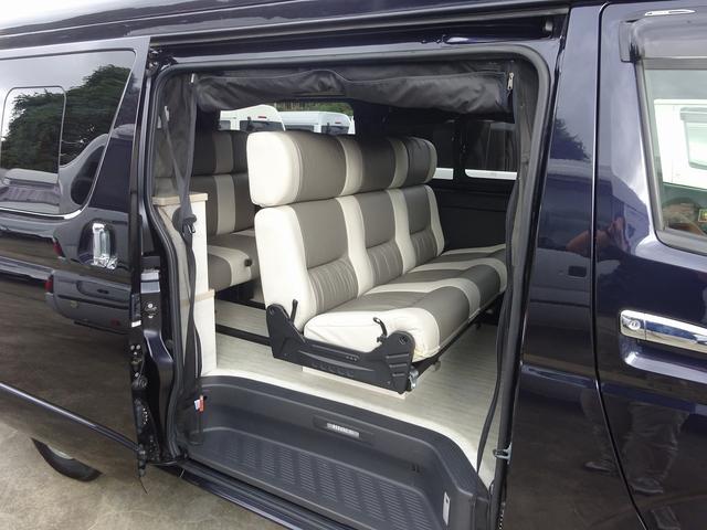 ハイエースバン キャンピングカー ケイワークス オーロラスタークルーズSL バンコン シンク エバスペヒャー製FFヒーター シングルサブ 1500Wインバーター フレキシブルソーラー サイドオーニング 電子レンジ 給排水19L フリップダウンモニター ポップアップ TSS(3枚目)