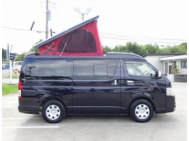 ハイエースバン キャンピングカー ケイワークス オーロラスタークルーズSL バンコン シンク エバスペヒャー製FFヒーター シングルサブ 1500Wインバーター フレキシブルソーラー サイドオーニング 電子レンジ 給排水19L フリップダウンモニター ポップアップ TSS(60枚目)