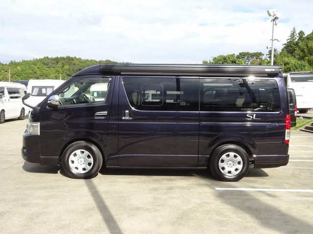 ハイエースバン キャンピングカー ケイワークス オーロラスタークルーズSL バンコン シンク エバスペヒャー製FFヒーター シングルサブ 1500Wインバーター フレキシブルソーラー サイドオーニング 電子レンジ 給排水19L フリップダウンモニター ポップアップ TSS(65枚目)