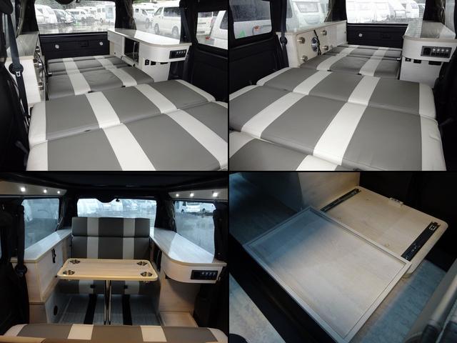 ハイエースバン キャンピングカー ケイワークス オーロラスタークルーズSL バンコン シンク エバスペヒャー製FFヒーター シングルサブ 1500Wインバーター フレキシブルソーラー サイドオーニング 電子レンジ 給排水19L フリップダウンモニター ポップアップ TSS(80枚目)