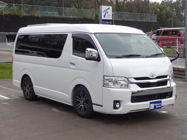 ハイエースワゴン キャンピングカー リンエイ バカンチェスプライベート バンコン シンク DC冷蔵庫 べバストFFヒーター ツインサブバッテリー 走行充電 インバーター2000W ソーラーパネル 電子レンジ 走行時リアクーラー・リアヒーター 給排水タンク 液晶テレビ(71枚目)