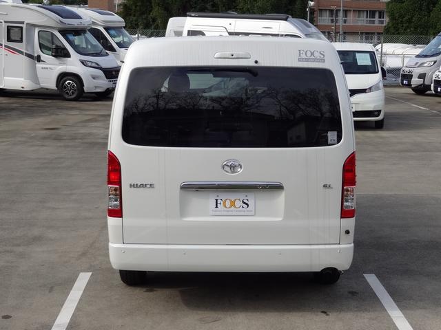 ハイエースワゴン キャンピングカー FOCS FIKA オーダー受付中 バンコン シンク コンロ シングルサブ べバストFFヒーター クールスター 強化バッテリーセット パノラミックビュー デジタルインナーミラー フリップダウンモニター LEDヘッドライト 専用コンソール(33枚目)