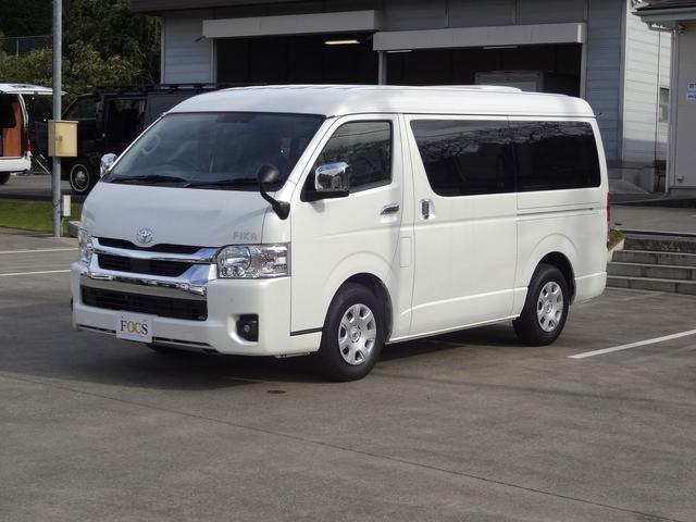 ハイエースワゴン キャンピングカー FOCS FIKA オーダー受付中 バンコン シンク コンロ シングルサブ べバストFFヒーター クールスター 強化バッテリーセット パノラミックビュー デジタルインナーミラー フリップダウンモニター LEDヘッドライト 専用コンソール(35枚目)