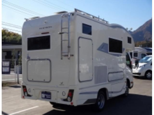 カムロード キャンピングカー バンテック コルドリーブス キャブコン シンク コンロ DC冷蔵庫 べバスト製FFヒーター リチウム500Ah 内部電源 外部充電 インバーター1500W フレキシブルソーラー4枚 家庭用エアコン 液晶テレビ マックスファン(65枚目)