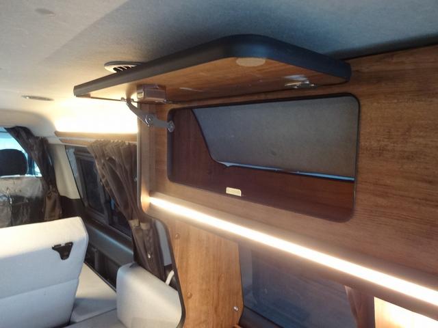 ハイエースワゴン キャンピングカー　ＦＯＣＳ　ＤＳ－Ｆ　バンコン　シンク　ＤＣ冷蔵庫　べバスト製ＦＦヒーター　シングルサブバッテリー　走行充電　外部充電　外部電源　内部電源　電子レンジ　走行時リアクーラー・リアヒーター　給排水タンク１０Ｌ　マックスファン（43枚目）