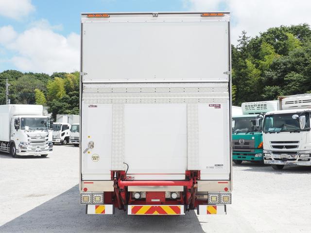 スーパーグレート  跳ね上げパワーゲート アルミホイール アルミウイング車 融雪仕様(9枚目)