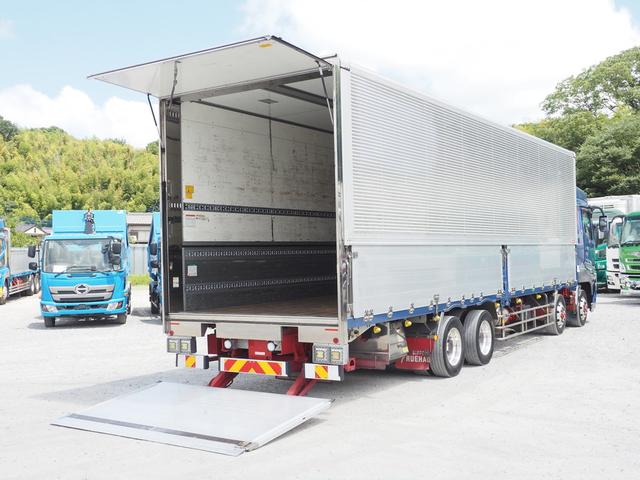 スーパーグレート  跳ね上げパワーゲート アルミホイール アルミウイング車 融雪仕様(14枚目)