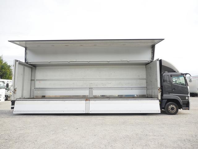 スーパーグレート 7速マニュアル 積載14.0トン メッキ付 4軸低床 パネルウィング(10枚目)