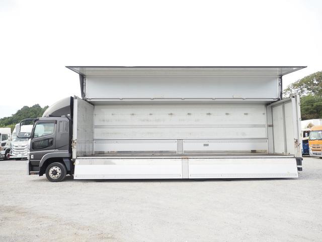スーパーグレート 7速マニュアル 積載14.0トン メッキ付 4軸低床 パネルウィング(11枚目)