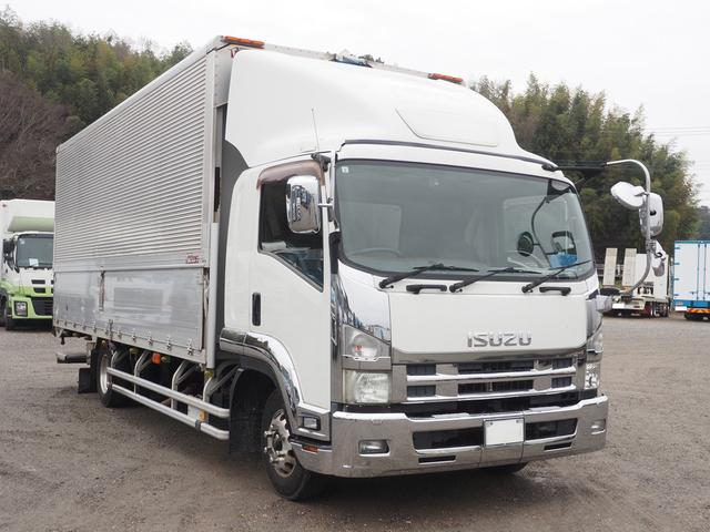 フォワード 格納パワーゲート エアサス フルワイド ベッド付 アルミウイング車(5枚目)