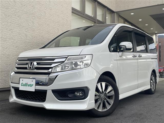 ステップワゴンスパーダ Z ワンオーナー 両側パワースライドドア 純正ナビ TV CD DVD バックカメラ HIDオートライト フォグライト スマートキー ETC パドルシフト 革巻きステアリング アイドリングストップ(21枚目)