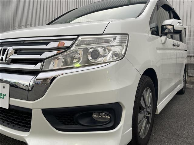 ステップワゴンスパーダ Z ワンオーナー 両側パワースライドドア 純正ナビ TV CD DVD バックカメラ HIDオートライト フォグライト スマートキー ETC パドルシフト 革巻きステアリング アイドリングストップ(28枚目)