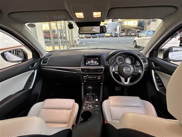 CX-5 25S Lパッケージ 革シート シートヒーター パワーシート 純正ナビ フルセグTV CD DVD BT バックカメラ 衝突軽減ブレーキ レーダークルコン ブラインドスポットモニタ ETC ドラレコ LEDライト 禁煙車(2枚目)