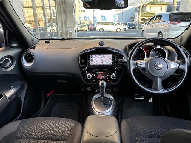 ジューク 16GT ドレスアップ ワンオーナー 純正ナビ フルセグTV CD DVD BT アラウンドビューモニター HIDオートヘッドライト フォグライト スマートキー2個 ETC 衝突軽減ブレーキ レーンアシスト 純正AW 禁煙車(2枚目)