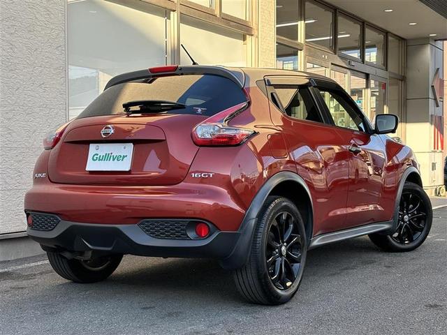 ジューク 16GT ドレスアップ ワンオーナー 純正ナビ フルセグTV CD DVD BT アラウンドビューモニター HIDオートヘッドライト フォグライト スマートキー2個 ETC 衝突軽減ブレーキ レーンアシスト 純正AW 禁煙車(28枚目)