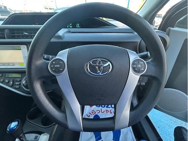 アクア S ハイブリッド キーレスエントリー 7インチワンセグメモリーナビ バックモニター ETC ディスチャージヘッドランプ デイライト 社外リヤマフラー(25枚目)