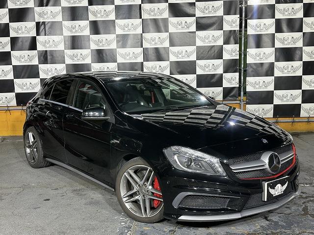 Ａクラス Ａ４５　ＡＭＧ　４マチック　ＡＭＧアドバンストパッケージ　レカロ　革シート　パワーシート　ＤＴＣ　純正ナビ　バックカメラ　ＥＴＣ　追従型クルーズコントロール　Ｂｌｕｅｔｏｏｔｈ（8枚目）