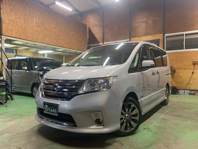 セレナ ハイウェイスター S-ハイブリッド 純正フルセグナビTV CD/DVD Bluetooth Bカメラ ETC 両側パワースライド INTキーPスタート 社外17インチアルミホイール HIDオートライト/フォグランプ オートAC クルコン(2枚目)