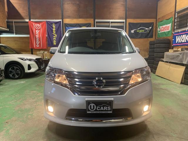 セレナ ハイウェイスター S-ハイブリッド 純正フルセグナビTV CD/DVD Bluetooth Bカメラ ETC 両側パワースライド INTキーPスタート 社外17インチアルミホイール HIDオートライト/フォグランプ オートAC クルコン(3枚目)