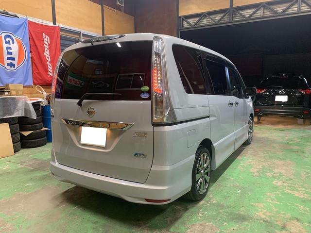 セレナ ハイウェイスター S-ハイブリッド 純正フルセグナビTV CD/DVD Bluetooth Bカメラ ETC 両側パワースライド INTキーPスタート 社外17インチアルミホイール HIDオートライト/フォグランプ オートAC クルコン(5枚目)