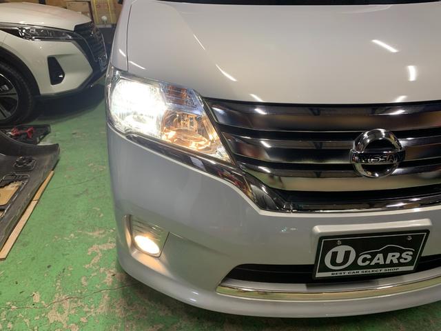 セレナ ハイウェイスター S-ハイブリッド 純正フルセグナビTV CD/DVD Bluetooth Bカメラ ETC 両側パワースライド INTキーPスタート 社外17インチアルミホイール HIDオートライト/フォグランプ オートAC クルコン(60枚目)