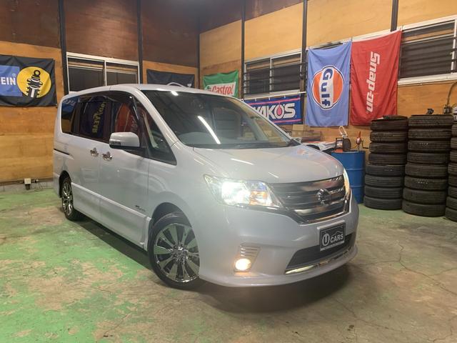 セレナ ハイウェイスター S-ハイブリッド 純正フルセグナビTV CD/DVD Bluetooth Bカメラ ETC 両側パワースライド INTキーPスタート 社外17インチアルミホイール HIDオートライト/フォグランプ オートAC クルコン(63枚目)