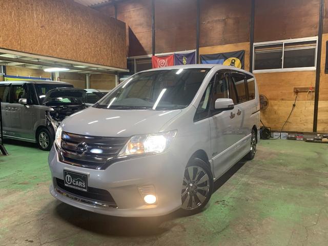 セレナ ハイウェイスター S-ハイブリッド 純正フルセグナビTV CD/DVD Bluetooth Bカメラ ETC 両側パワースライド INTキーPスタート 社外17インチアルミホイール HIDオートライト/フォグランプ オートAC クルコン(65枚目)